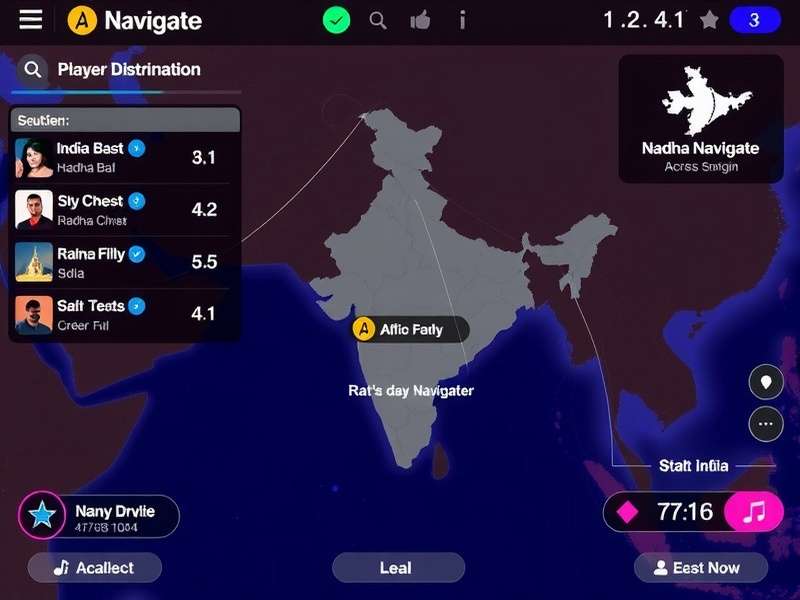 Nadha Navigate player distribution map across India
